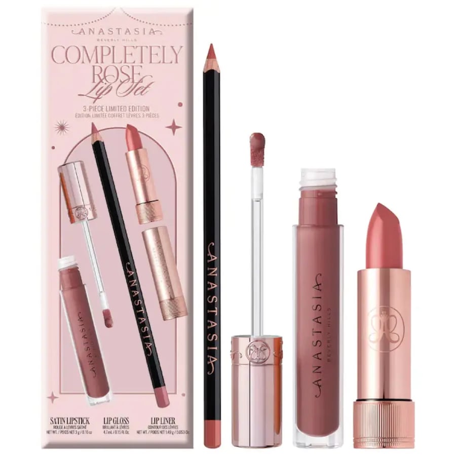 Anastasia Beverly Hills  Completely Rose 3-Piece Lip Set