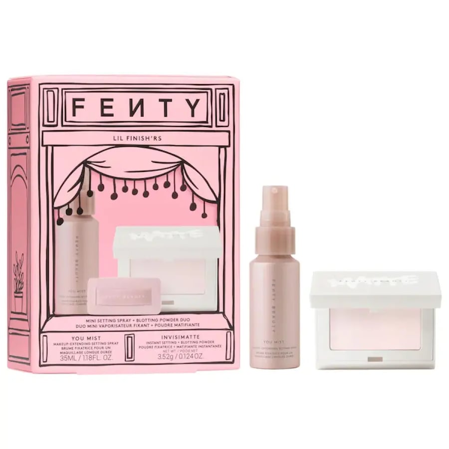 Fenty Beauty by Rihanna Lil Finish'rs Mini Setting Spray + Blotting Powder Duo Makeup Gift Set