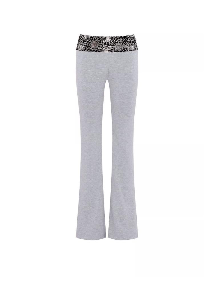 PINK ALL-DAY COTTON™ FOLDOVER FLARE LEGGINGS
