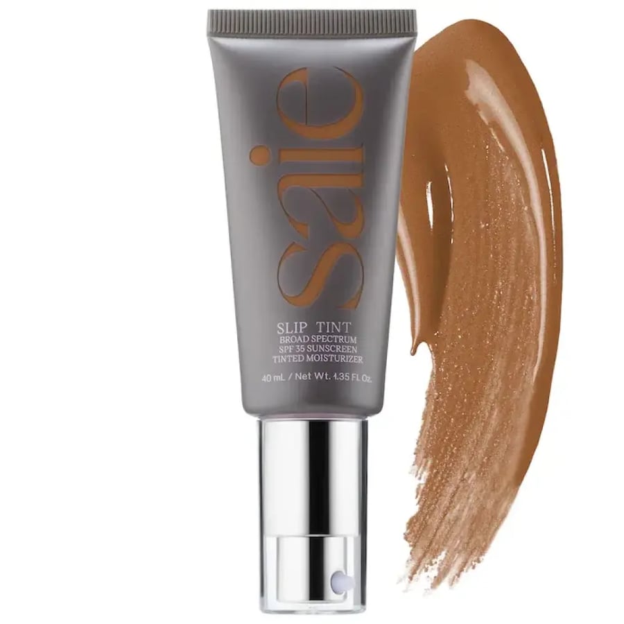 Saie  Slip Tint – Lightweight Tinted Moisturizer with Mineral Zinc SPF 35 and Hyaluronic Acid
