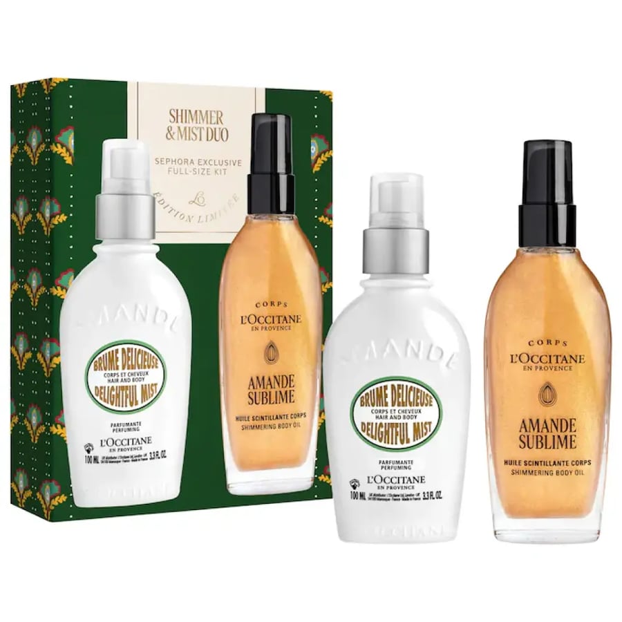 L'Occitane  Almond Shimmer & Mist Body Gift Set Duo