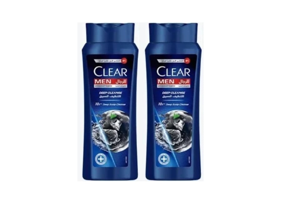Clear شامبو مضاد للقشرة للرجال بنكهة المنثول المنعش، 2×350 مل