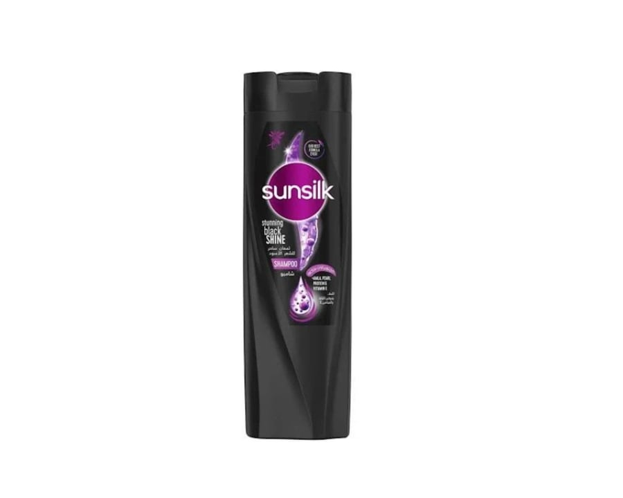 Sunsilk صانسيلك شامبو لمعان ساحر للشعر الاسود – 180 مل