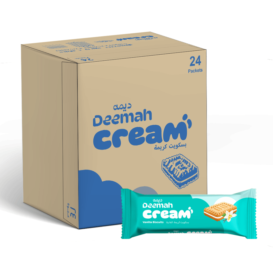 DEEMAH CREAM BISC VANILLA 1X24X68G