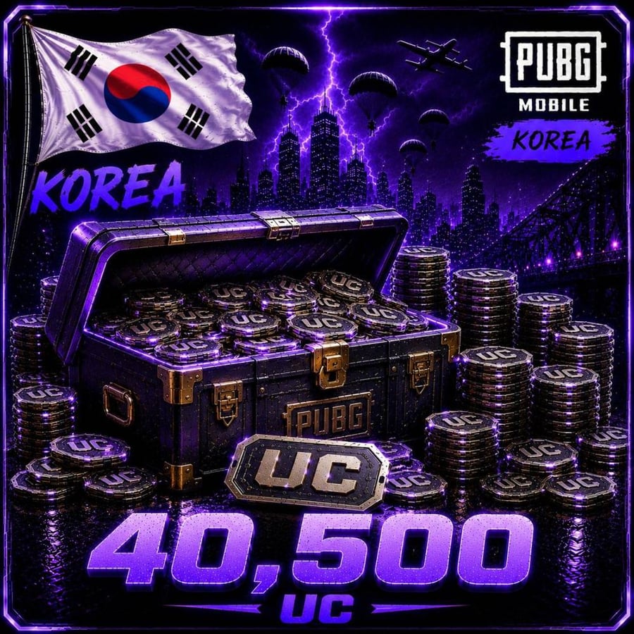 قسط شحن ببجي الكورية PUBG Mobile KR UC 40500
