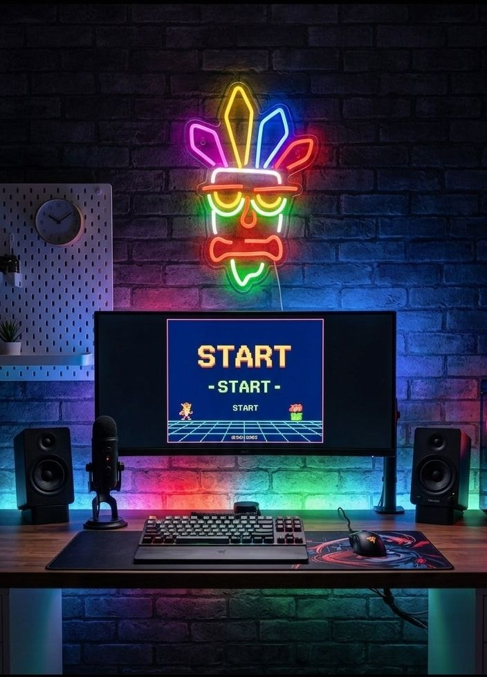قناع بوديقارد على شكل اضاءة  LED
