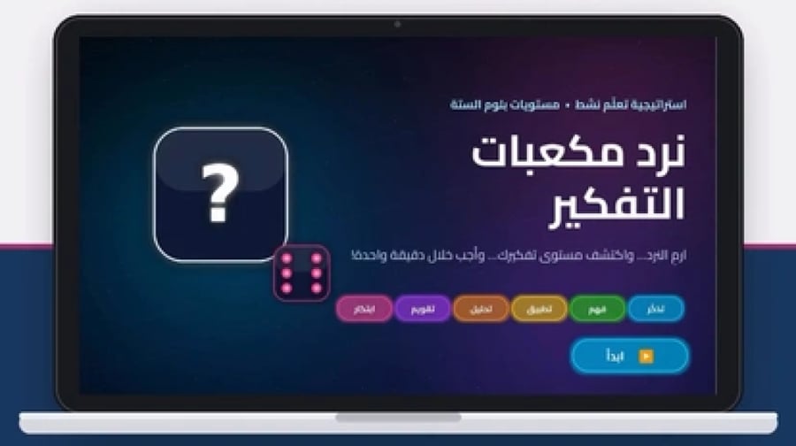 استراتيجية نرد مكعبات التفكير