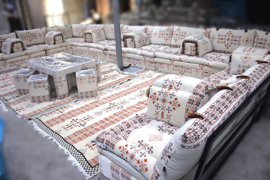 Detailed per meter, triple sitting, three layers, 20 cm foam + 10 cm foam + 10 cm cotton