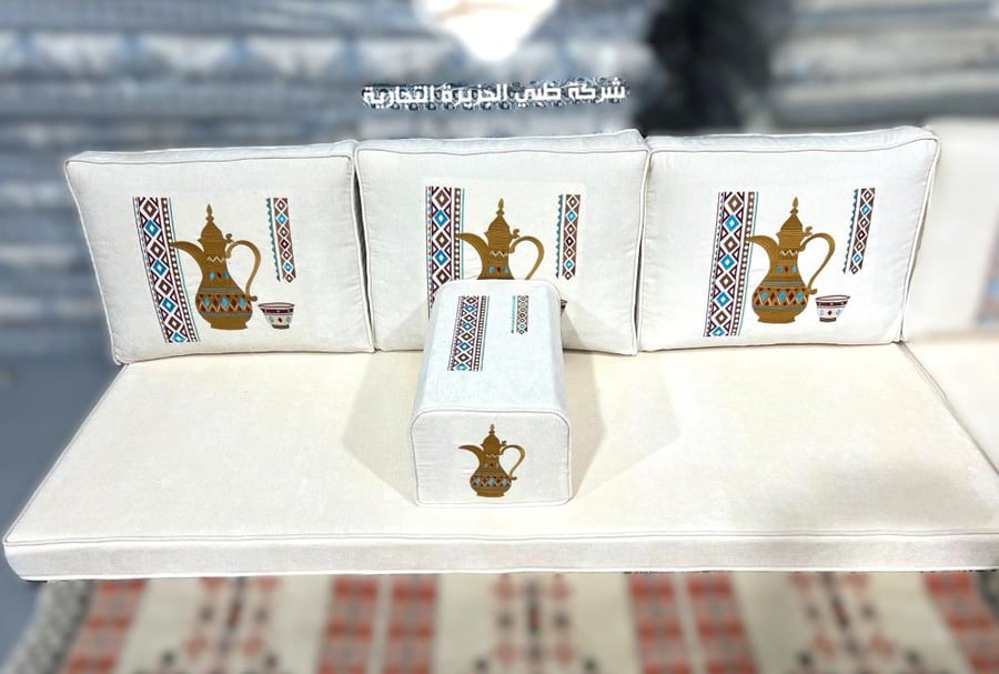 جلسة تتطريز دلة الفنجان جلسة مطرزة تتطريز فخم