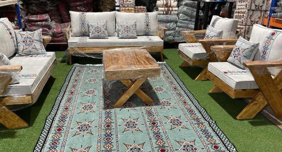 طقم خشب 7 أشخاص