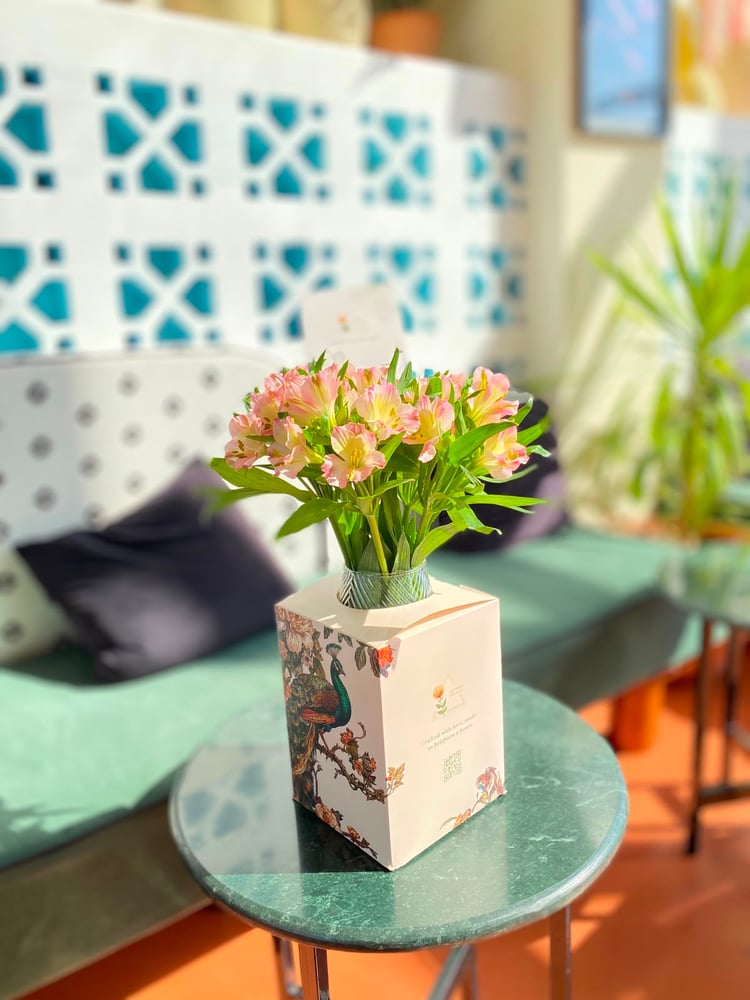 فازة ورد طبيعي 135 B