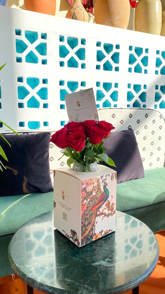 فازة ورد طبيعي 128 B