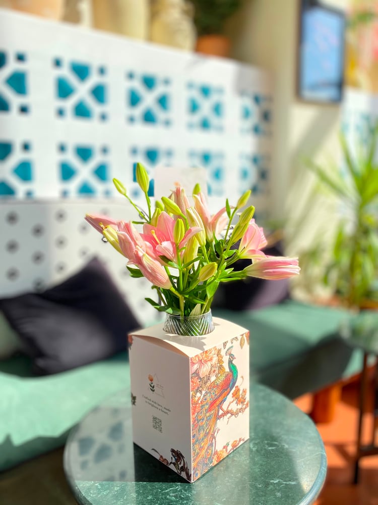 فازة ورد طبيعي 133 B