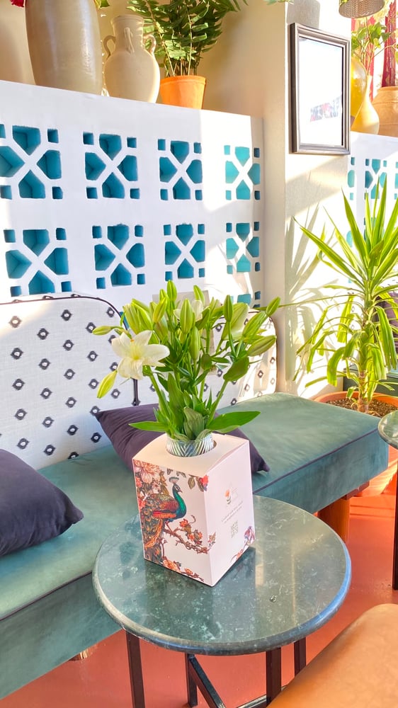 فازة ورد طبيعي 123 B