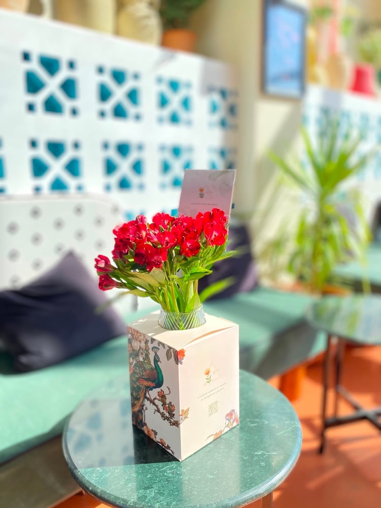 فازة ورد طبيعي 134 B