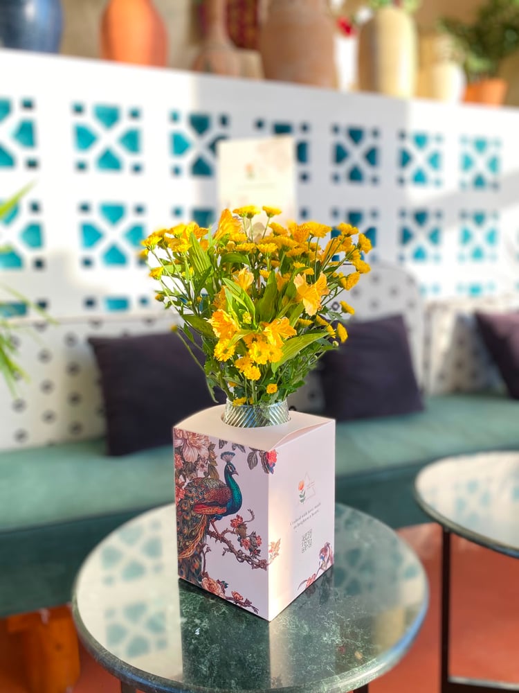 فازة ورد طبيعي 144 B