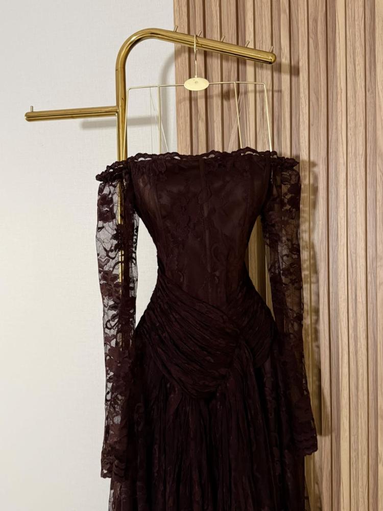 Leora brown dress