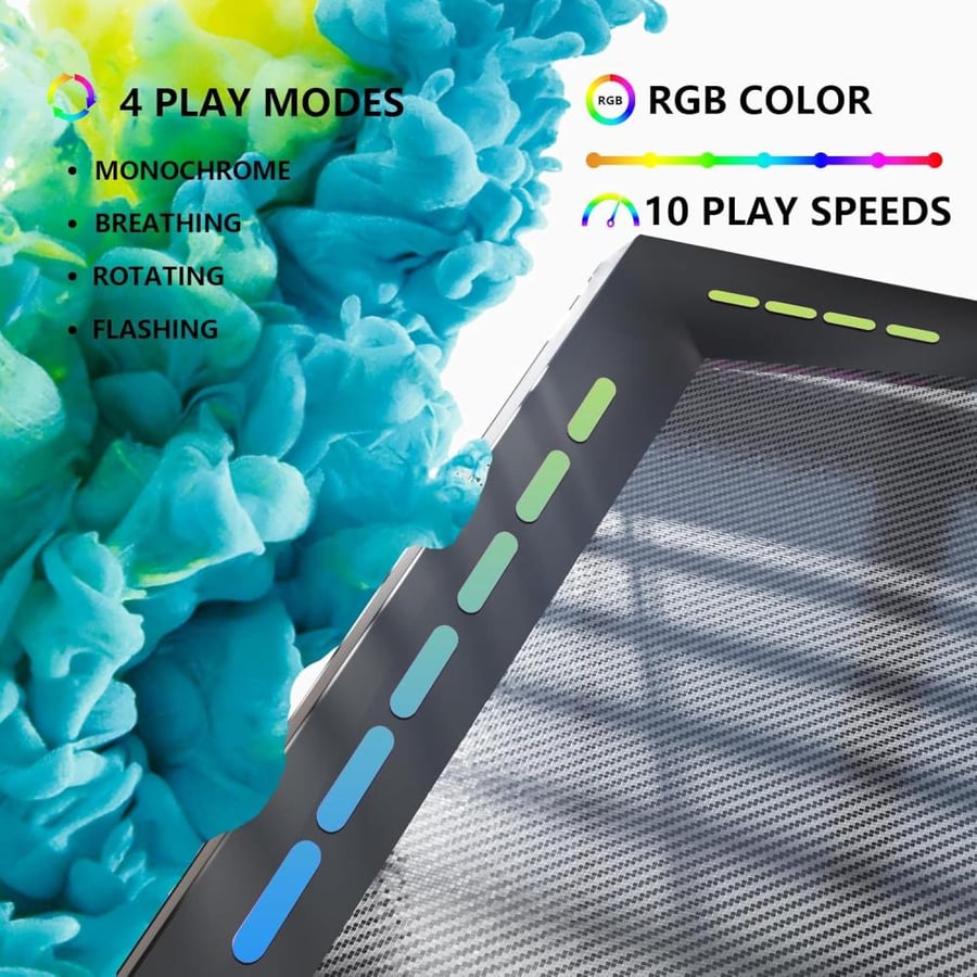 مكتب كمبيوتر طاولة ألعاب مقاس 55.1 بوصة - RGB محطة عمل للكتابة على شكل X مناسبة ومشغل الألعاب وغرفة