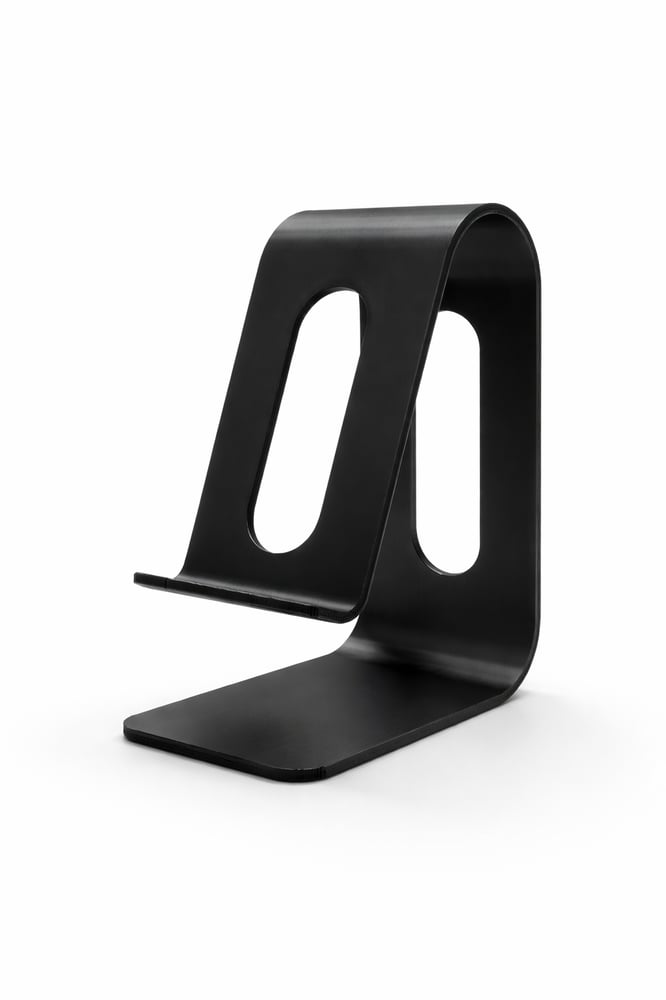 حامل هاتف مكتبي أسود بتصميم Minimal