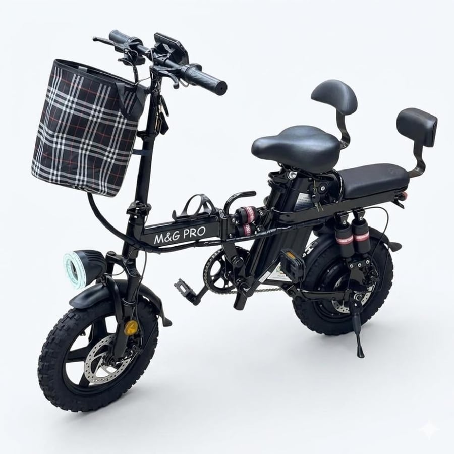 The developed bicycle size 14 wide tire