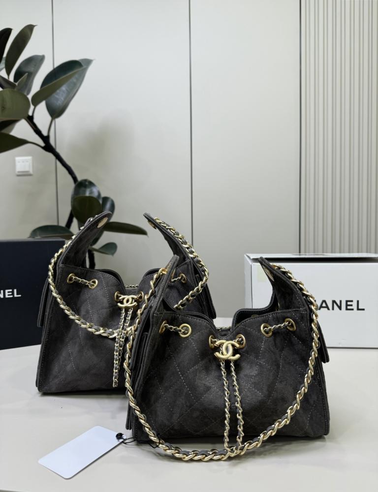 Chanel velvet (dark gray) Chanel 25c bag