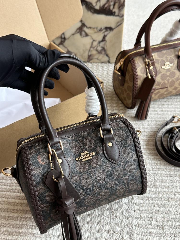 Coach bag (Espresso) Coach 25ss Boston bag