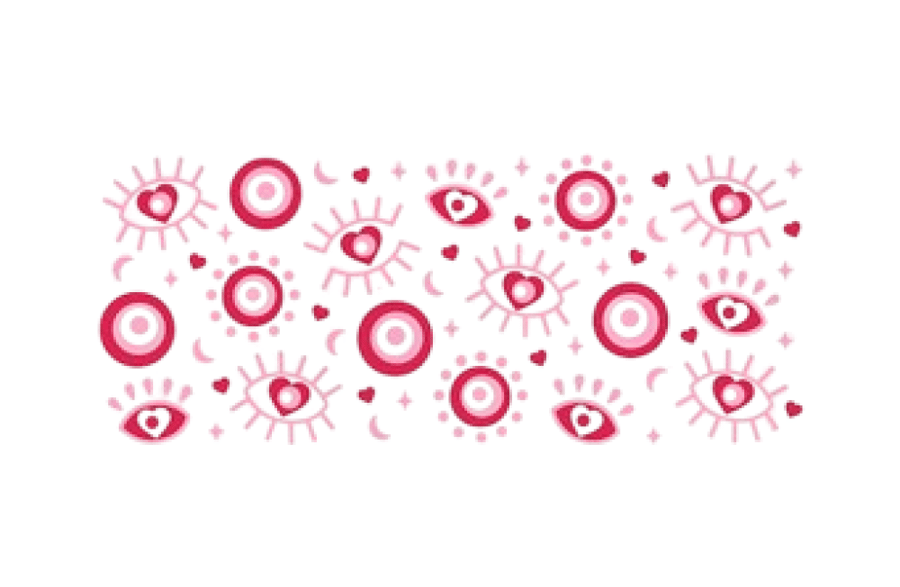 PINK Evil eyes .