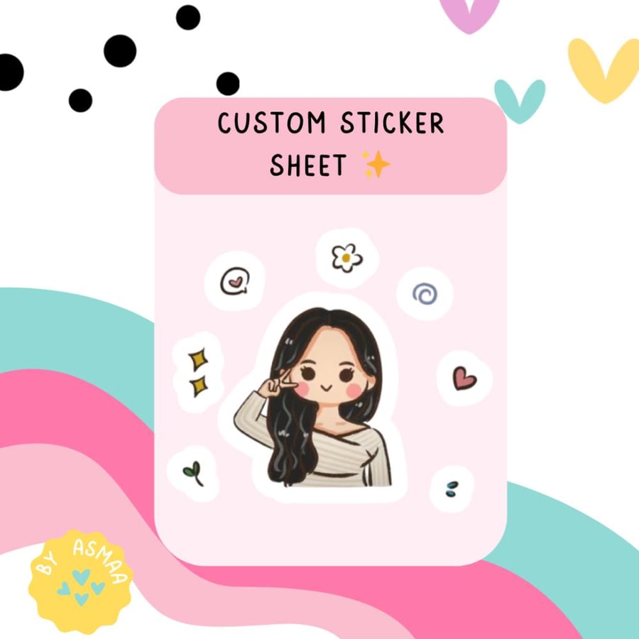 استكر شيت - Custom Sticker Sheet