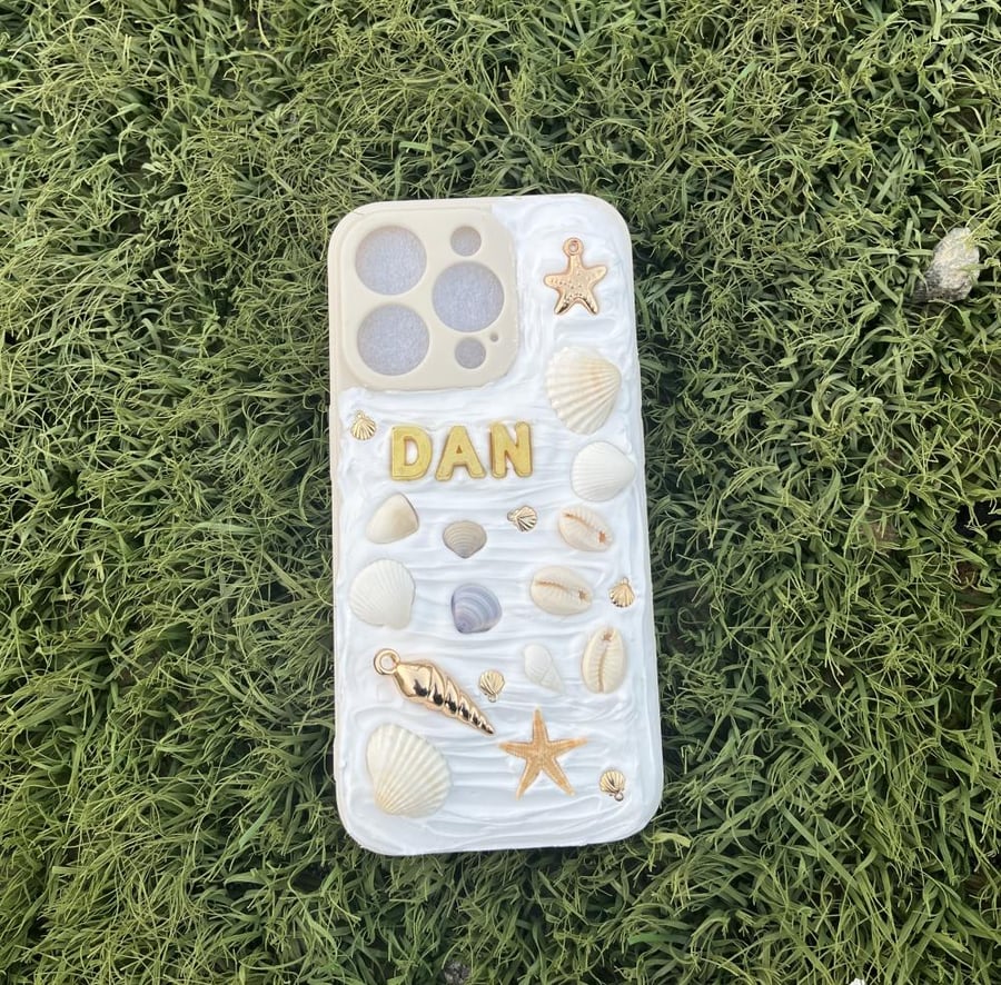 Golden white shell