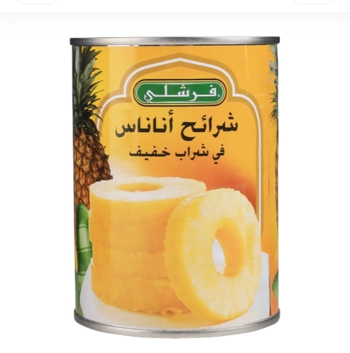 فرشلي شرائح أناناس طازجة مع شراب خفيف 565 جم