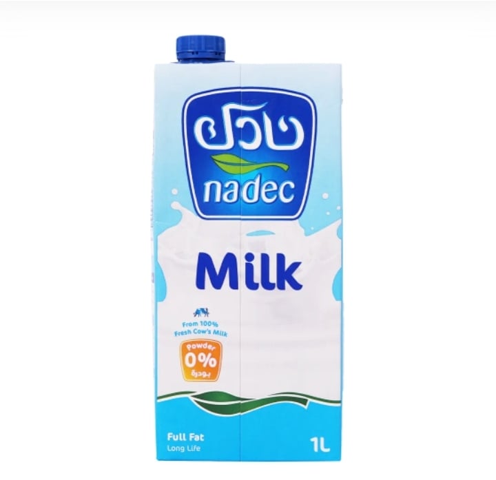 حليب نادك كامل الدسم طويل الأجل 1 لتر