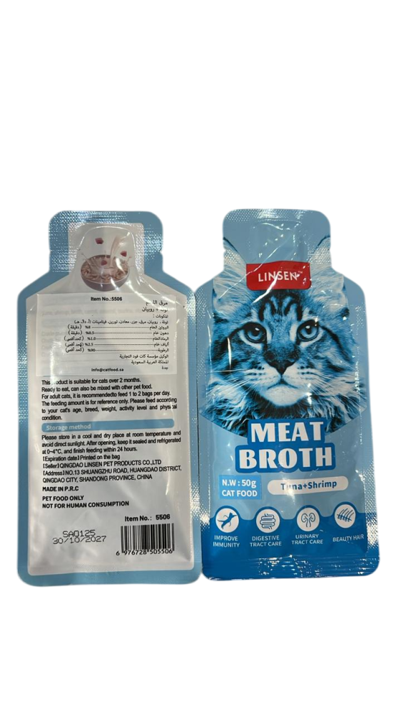 Linsen cat food tuna with shrimp