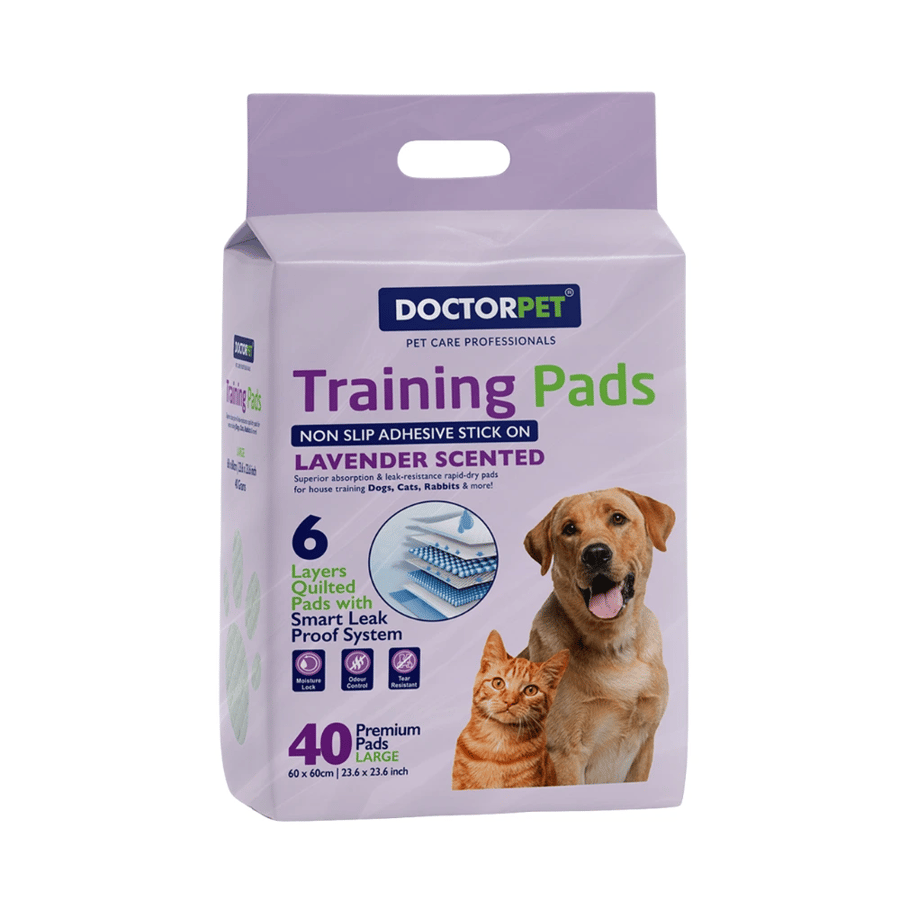 مفرش طبي تدريب للحيوانات الأليفة من دكتور بيت (DOCTORPET) برائحة اللافندر بالحبة