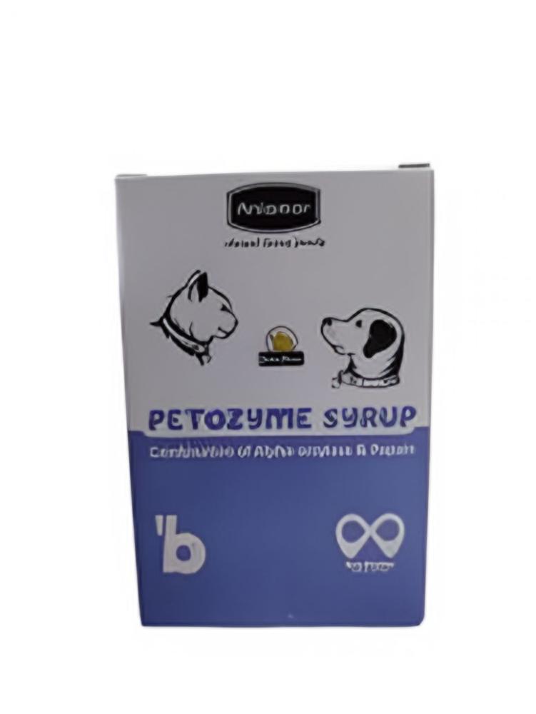 Aniamor Petozyme Drops، وهو مكمل غذائي مصمم لدعم الجهاز الهضمي للحيوانات الأليفة