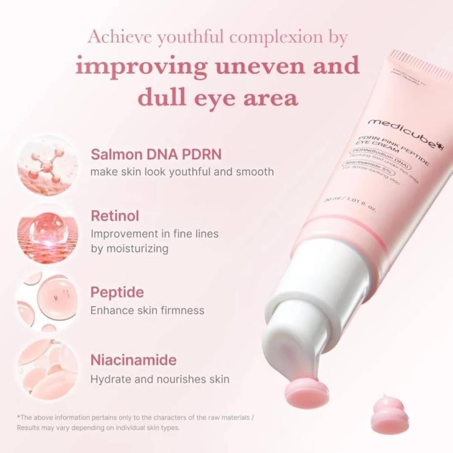 كريم العين بالببتيد الوردي والسلمون من ميديكيوب – 30 مل