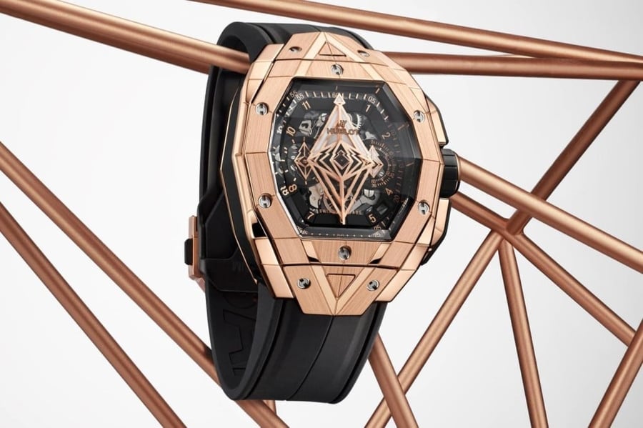 Hublot watch with blue bang bang