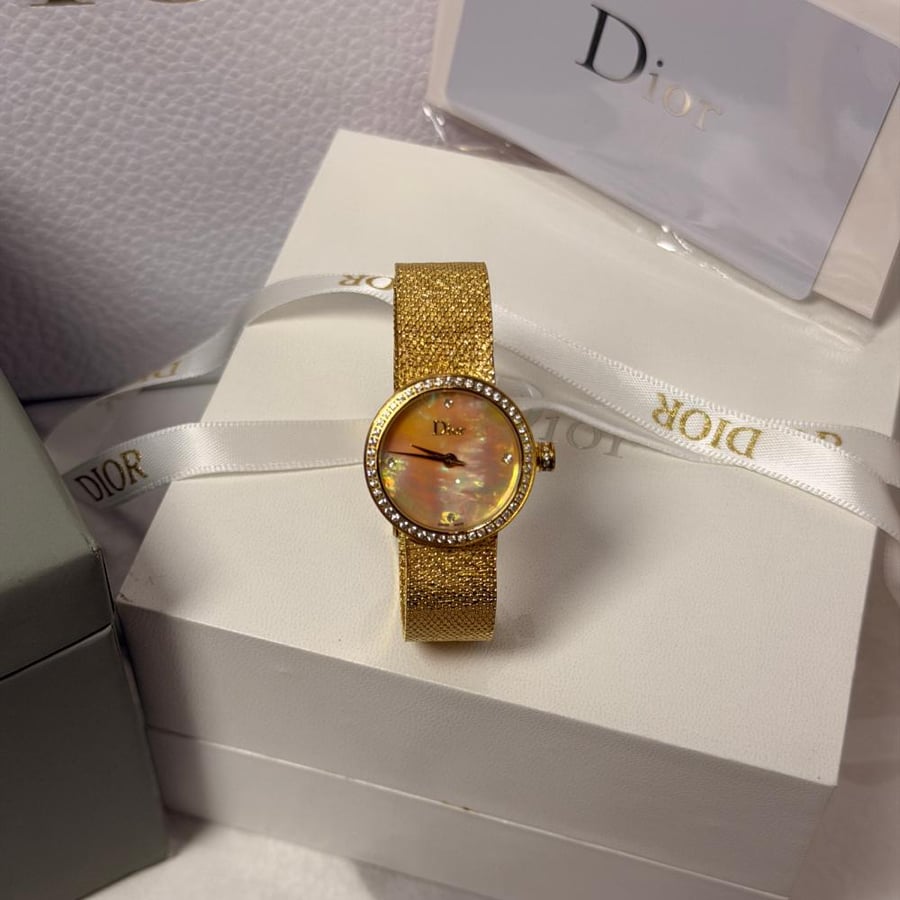Dior Satin Watch (with stones)