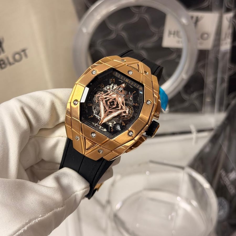 Hublot watch with blue bang bang
