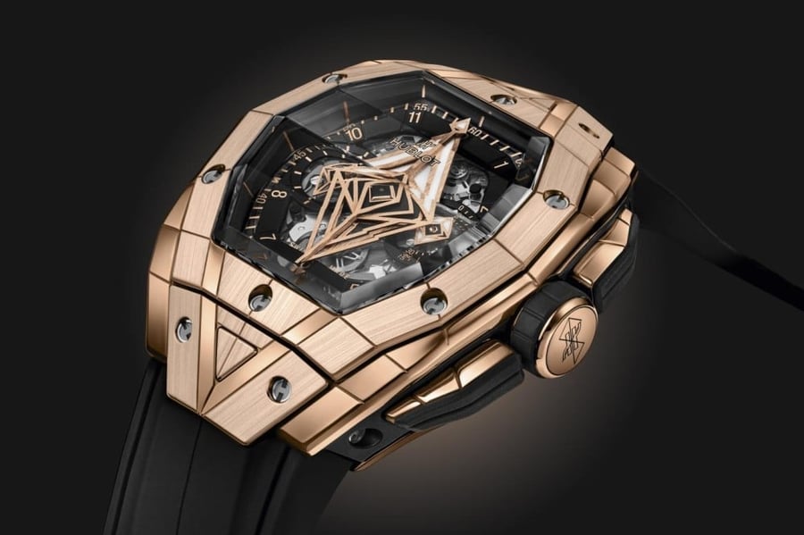 Hublot watch with blue bang bang