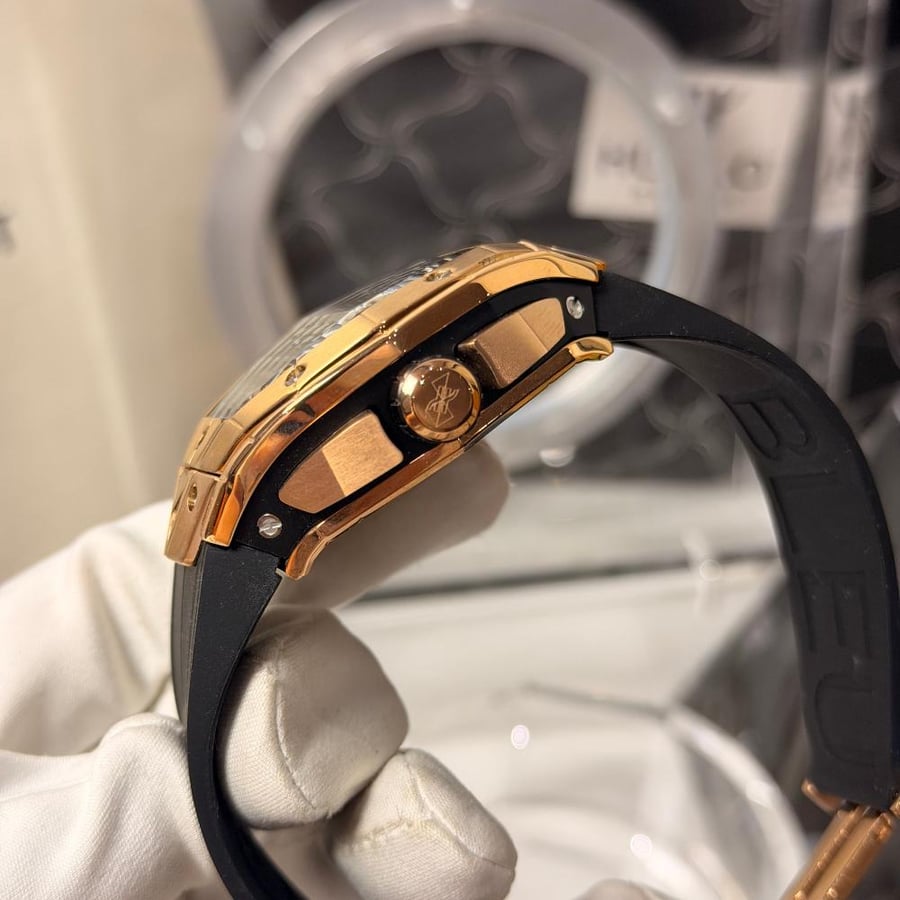 Hublot watch with blue bang bang