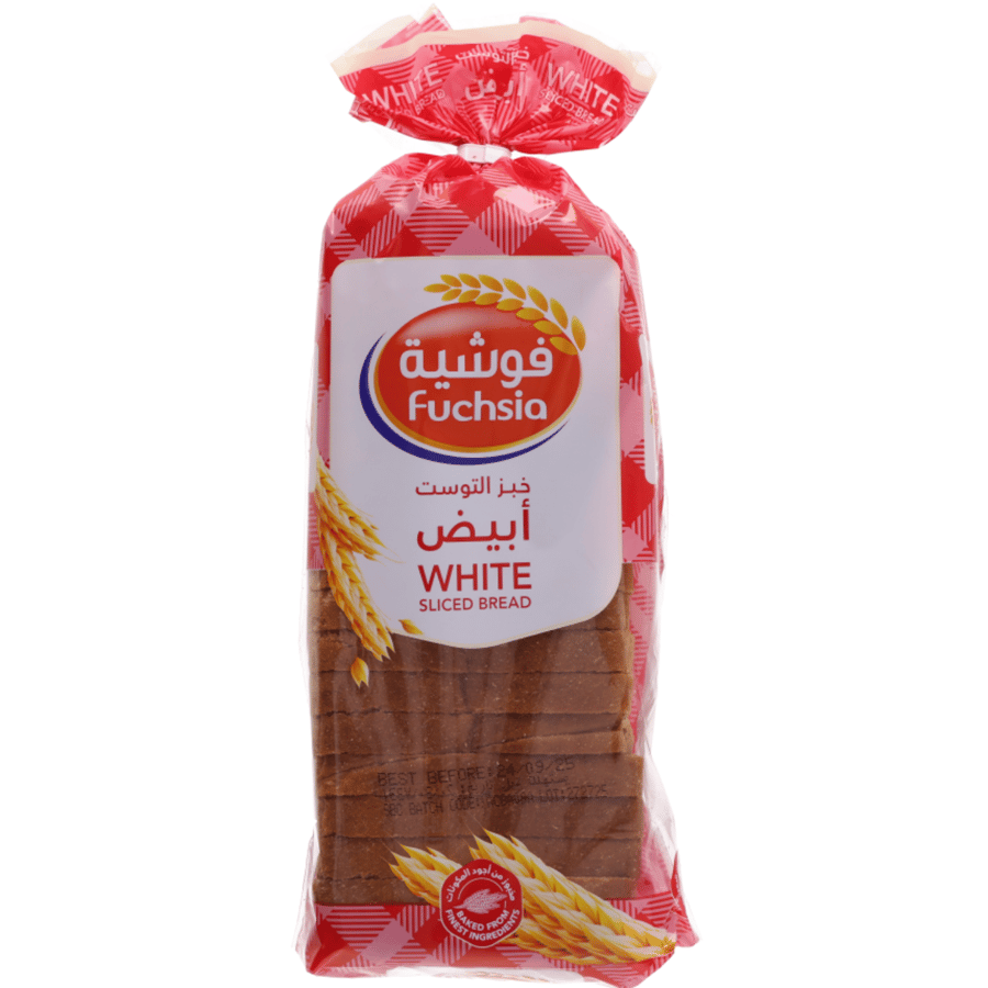 Fuchsia Soft and Tasty White Sliced Bread 570g