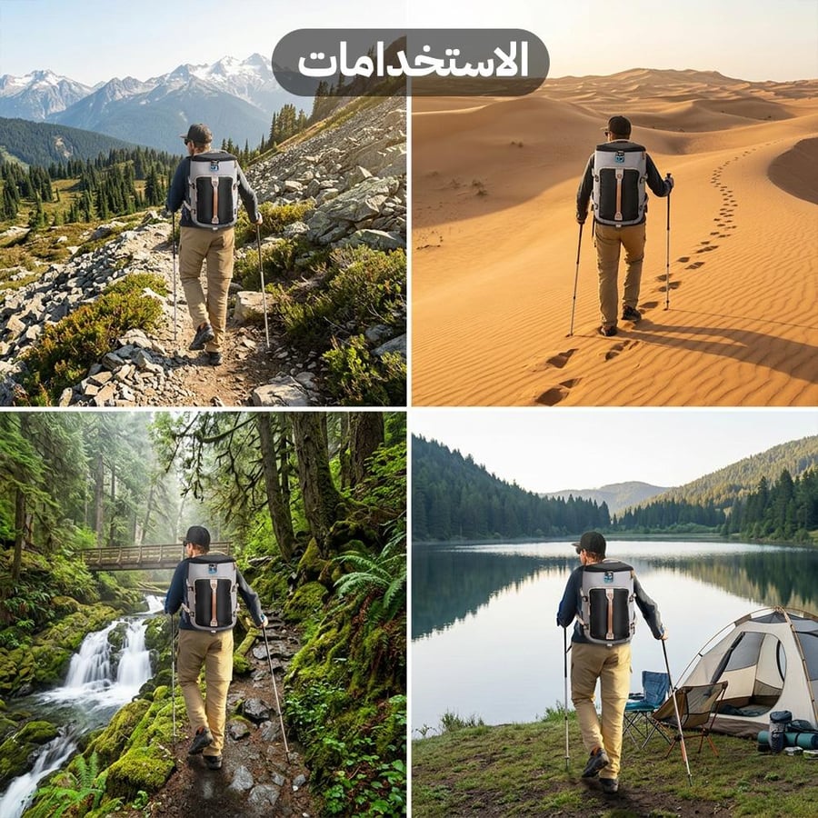حقيبة هايكنج متينة ت ستخدم في بيئات متنوعة من الجبال إلى الصحراء