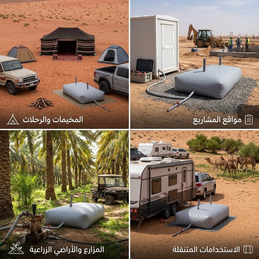 الاستخدامات المتنوعة لراوية ماء كوري 750 لتر في الرحلات والمشاريع
