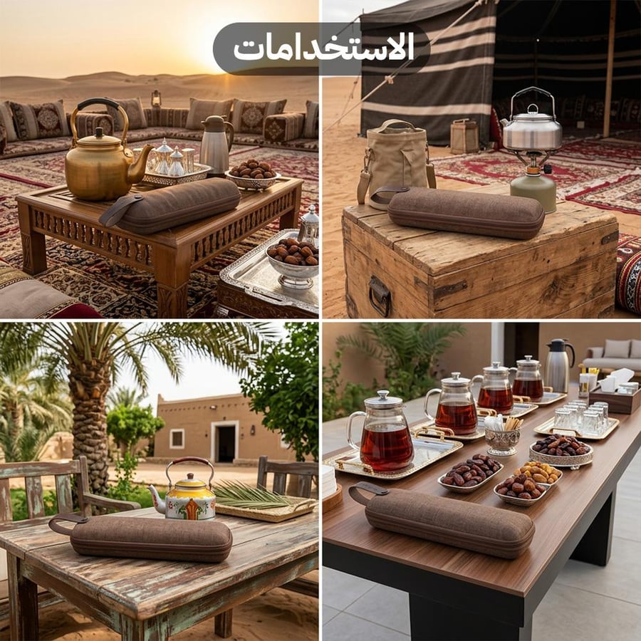 طقم استكانات ضد الصدمات 11 استكانة للرحلات عودي