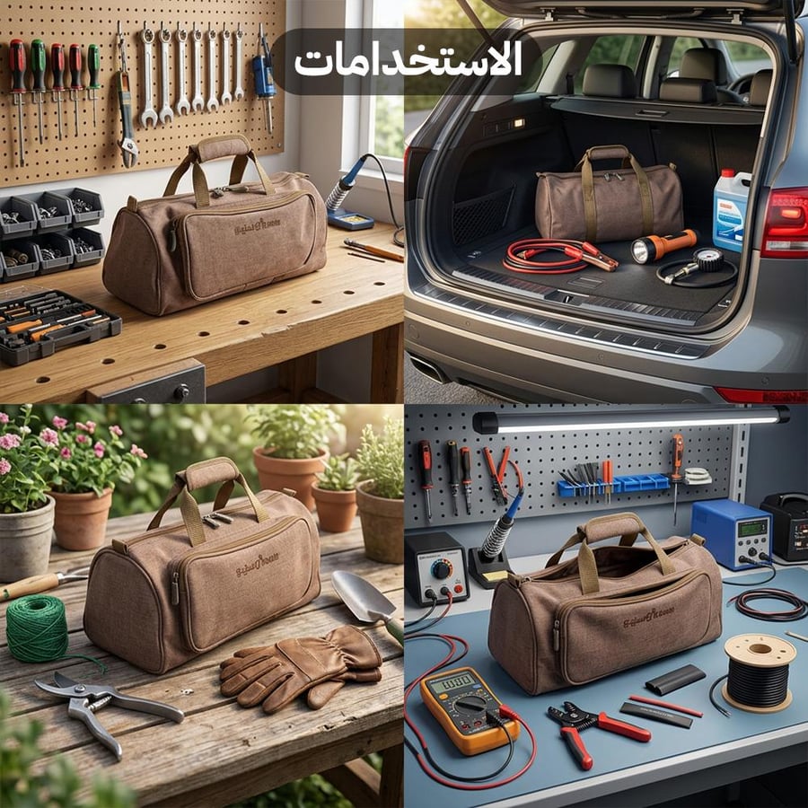 استخدامات متعددة لشنطة عدة السنيدي الكبيرة في السيارة والورشة