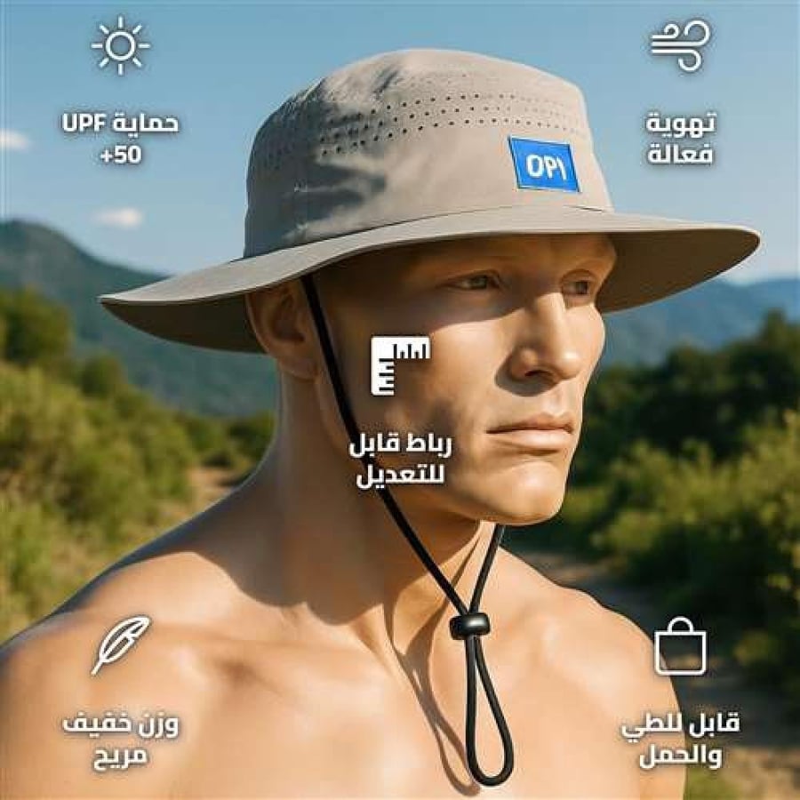 DPCL-0031 Wide Brim Hat with UPF 50+ Sun Protection for Camping