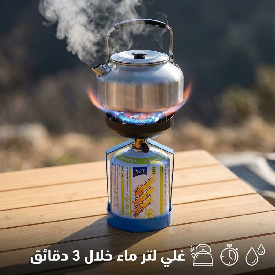موقد غاز هندي أزرق 1 4 كيلو واط بطهي سريع وغلي لتر ماء خلال 3 دقائق