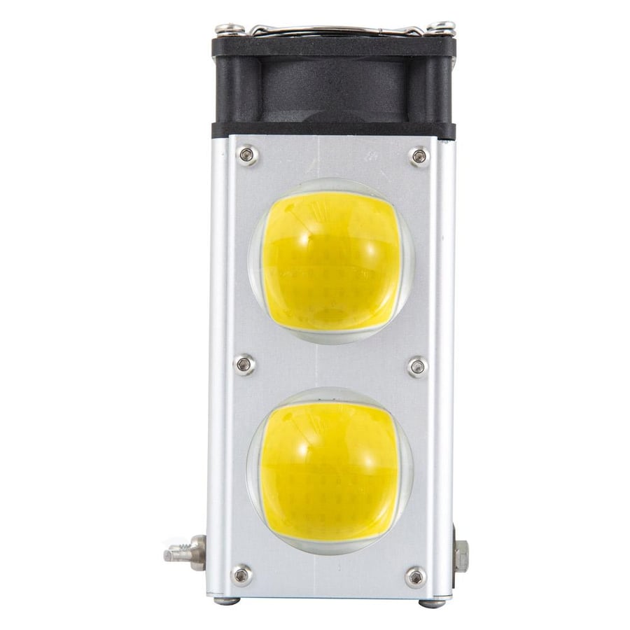 كشاف LED للتخييم 70 واط يظهر مصباحين COB بتصميم متين وعصري لتحسين