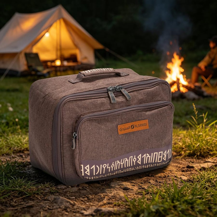 Coffee Oxford Bag for Desert Trips with Water-Resistant Lining