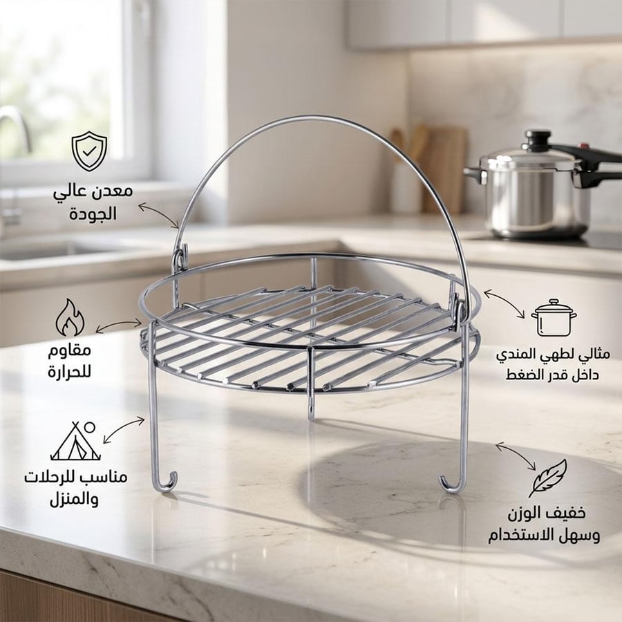 شبك مندي معدني مرتفع مقاوم للحرارة مناسب لقدر الضغط للتبخير بشكل